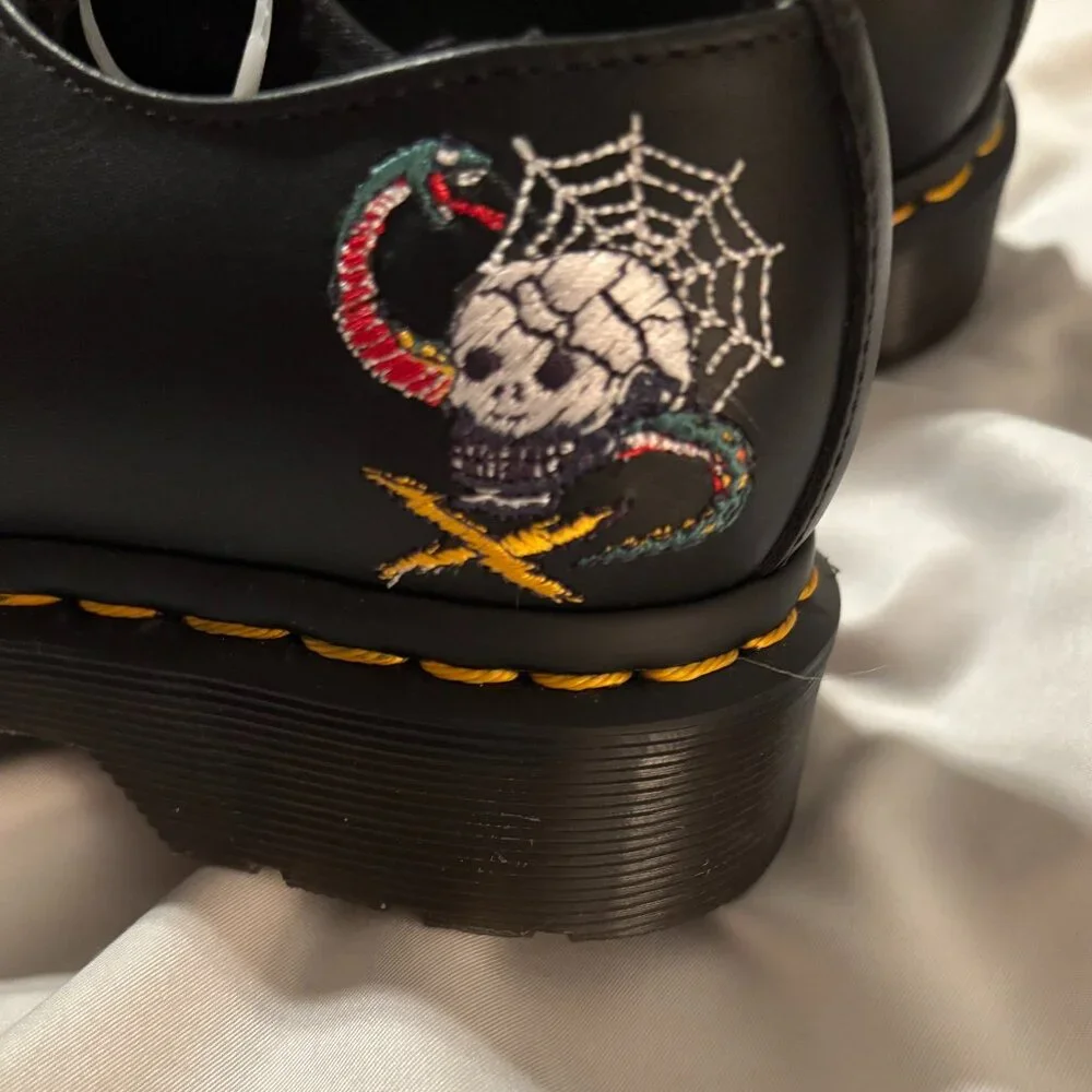 Dr. Marten 1461 Souvenir Embroidered Leather Shoes - Picture 4 of 10
